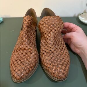Women’s Brown Woven Loafers